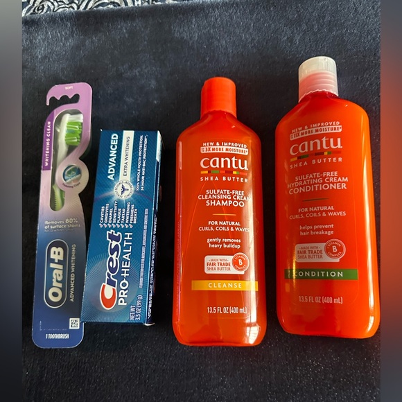 Cantu shampoo and conditioner bundle with toothpaste 🧡 ***5*** - Picture 1 of 8